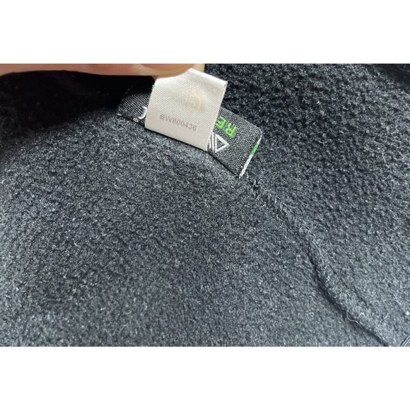 North Face Jacket Womens Small Polartec Fleece Full Zip Up Black - Picture 6 of 14